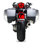 Scorpion Factory Carbon Oval Exhaust - Honda VFR 1200 with panniers 2010 - 2017