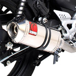 Scorpion Factory Carbon Oval Exhaust Carbon Outlet Honda CBF 125 Full System 08>Current