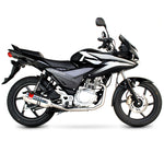 Scorpion Factory Carbon Oval Exhaust Carbon Outlet Honda CBF 125 Full System 08>Current