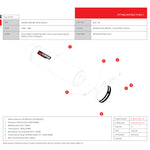 Scorpion Factory Carbon Round Exhaust - Honda CBR 400 NC29 Gullarm 1989 - 1996