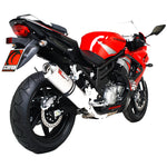 Scorpion Factory Satin Titanium Round Exhaust Hyosung GT650 R/S 06-Current