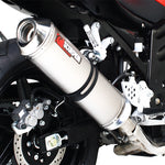 Scorpion Factory Satin Titanium Round Exhaust Hyosung GT650 R/S 06-Current