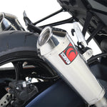 Scorpion Power Cone Satin Titanium Oval Exhaust Carbon Outlet Suzuki GSXR 1000 K9 09-11