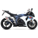 Scorpion Power Cone Satin Titanium Oval Exhaust Carbon Outlet Suzuki GSXR 1000 K9 09-11