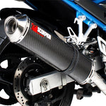 Scorpion Factory Stainless Oval Exhaust Carbon Outlet Suzuki GSF 1200 Bandit 01-06