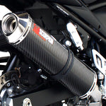 Scorpion Factory Stainless Oval Exhaust Carbon Outlet Suzuki GSF 650 Bandit 07-09