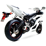 Scorpion Power Cone Satin Titanium Oval Exhaust Carbon Outlet Yamaha YZF 600 R6 06>Current