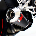 Scorpion Power Cone Satin Titanium Oval Exhaust Carbon Outlet Yamaha YZF 600 R6 06>Current