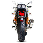 Scorpion Factory Carbon Round Exhaust - Yamaha XJR 1300 2007 - 2016