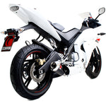 Scorpion Power Cone Carbon Oval Exhaust Carbon Outlet Yamaha YZF R 125 Full System 08>Current