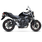 Scorpion Factory Satin Titanium Round Exhaust Carbon Outlet Yamaha FZS 600 Fazer FZ6 07-Current