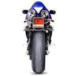 Scorpion Factory Satin Titanium Oval Exhaust Carbon Outlet Yamaha YZF 1000 R1 09>Current