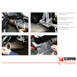 Scorpion RP-1 GP Satin Titanium Round Exhaust Honda CBR 1000 RR 2008 - 2011