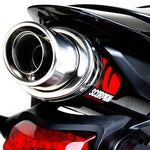 Scorpion Stealth Satin Titanium Oval Exhaust Carbon Outlet Honda CBR 600 RR 07-Current