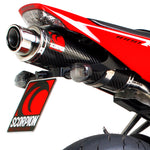 Scorpion Stealth Carbon Oval Exhaust Carbon Outlet Honda CBR 1000 RR 06-07