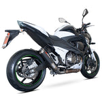 Scorpion RP-1 GP Satin Titanium Round Exhaust - Kawasaki Z800 2013 - 2016