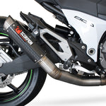 Scorpion RP-1 GP Satin Titanium Round Exhaust - Kawasaki Z800 2013 - 2016