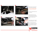 Scorpion RP-1 GP Satin Titanium Round Exhaust - Kawasaki Z800 2013 - 2016