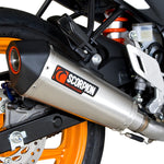 Scorpion Serket Taper Stainless Oval Exhaust - Honda CBR 125 R System 2011 - 2016