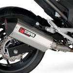 Scorpion Serket Satin Titanium Oval Exhaust - Honda NC700 S/X 2012 - 2013