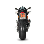 Scorpion Serket Taper Carbon Oval Exhaust - Kawasaki Z800e 2013 - 2016