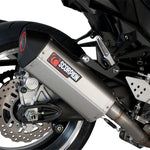 Scorpion Serket Satin Titanium Oval Exhaust - Kawasaki Z1000 2007 - 2009