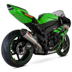 Scorpion Serket Taper Satin Titanium Oval Exhaust - Kawasaki ZX-6R 2009 - 2012