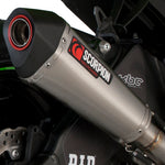 Scorpion Serket Taper Satin Titanium Oval Exhaust - Kawasaki ZX-6R 2009 - 2012