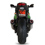 Scorpion Serket Satin Titanium Oval Exhaust - Kawasaki Z1000 2010 - 2013