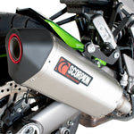 Scorpion Serket Satin Titanium Oval Exhaust - Kawasaki Z1000 2010 - 2013