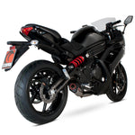 Scorpion Serket Taper Carbon Oval Exhaust - Kawasaki ER6 F/N System 2012 - 2016