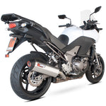 Scorpion Serket Satin Titanium Oval Exhaust - Kawasaki 1000 Versys 2012 - 2014