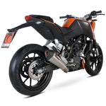 Scorpion Serket Taper Carbon Oval Exhaust - KTM Duke 125 2011 - 2016