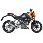 Scorpion Serket Taper Carbon Oval Exhaust - KTM Duke 125 2011 - 2016