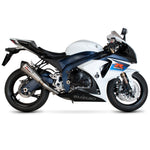 Scorpion Serket Taper Carbon Oval Exhaust - Suzuki GSXR 1000 K9 2009 - 2011