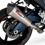 Scorpion Serket Taper Stainless Oval Exhaust - Suzuki GSXR 1000 L1 2012 - 2016