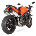 Scorpion Serket Carbon Oval Exhaust - Triumph Speed Triple 1050 2005 - 2010