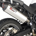 Scorpion Factory Carbon Oval Exhaust - Triumph Tiger 800 2011 - 2016