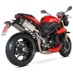 Scorpion Serket Stainless Oval Exhaust - Triumph Speed Triple 2011 - 2015