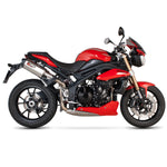 Scorpion Serket Stainless Oval Exhaust - Triumph Speed Triple 2011 - 2015