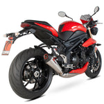 Scorpion Serket Taper Stainless Oval Exhaust - Triumph Speed Triple 2011 - 2015