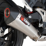 Scorpion Serket Taper Stainless Oval Exhaust - Triumph Speed Triple 2011 - 2015