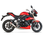 Scorpion Serket Taper Stainless Oval Exhaust - Triumph Speed Triple 2011 - 2015