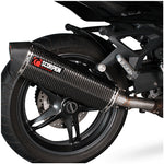 Scorpion Serket Parallel Carbon Oval Exhaust - Suzuki SV 650 2004 - 2015