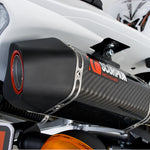 Scorpion Serket Satin Titanium Oval Exhaust - Yamaha YZF 1000 R1 2009 - 2014