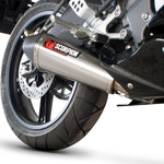 Scorpion Serket Taper Carbon Oval Exhaust - Yamaha YZF R 125 Full System 2008 - 2013