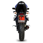 Scorpion Serket Taper Carbon Oval Exhaust - Yamaha YZF R 125 Full System 2008 - 2013