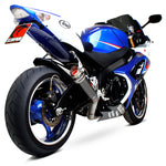 Scorpion RP-1 GP Satin Titanium Round Exhaust Suzuki GSXR 1000 K7-8 2007 - 2008