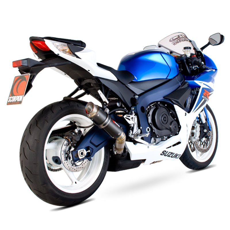 Scorpion RP 1 GP Carbon Round Exhaust Suzuki GSXR 600 K11 2011 201 Ghostbikes