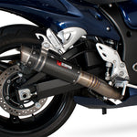 Scorpion RP-1 GP Satin Titanium Round Exhaust - Suzuki GSX 1300R 2008 - 2017